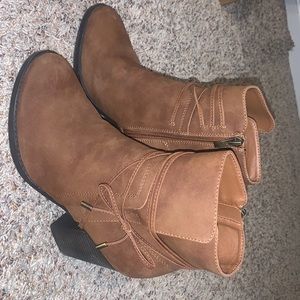 Brown booties